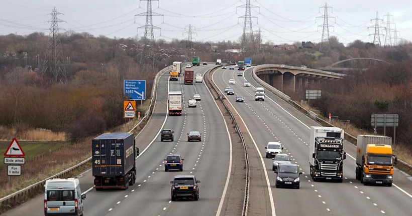 m56 weaver viaduct frodsham cheshire